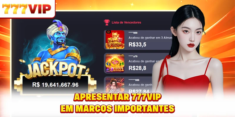 Apresentação do 777VIP em marcos importantes